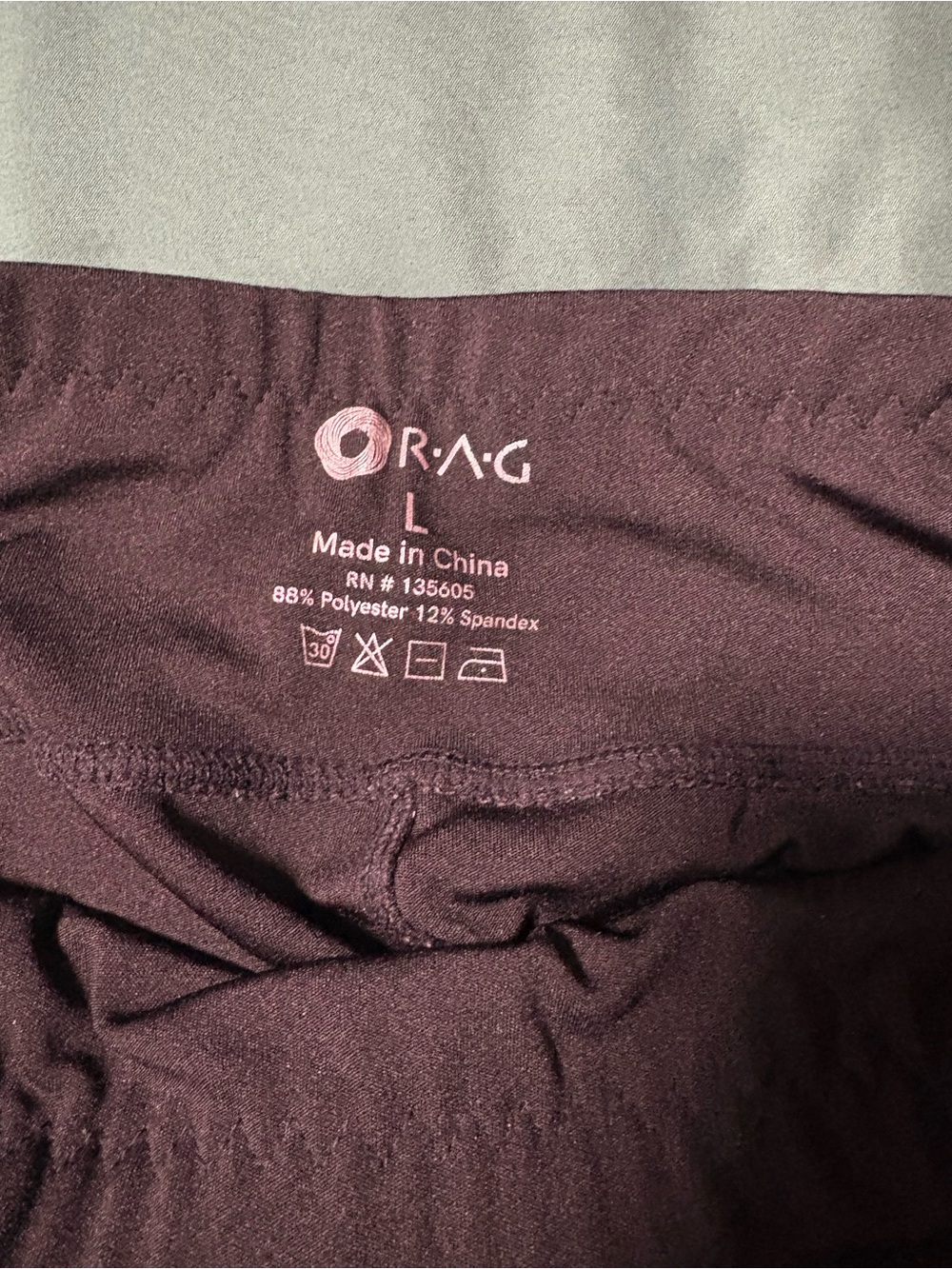 Women’s Burgundy Active Leggings - L